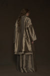 Mutedance 24 Autumn and Winter Loose Scarf Wool Silk Flower Dye Jacket MD-MD24FW27-gray MD24FW29